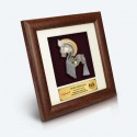 7" x 7" Frame with Gold Plated Pewter - Kuda Kepang