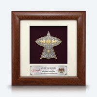 7" x 7" Frame with Gold Plated Pewter - Wau Merak