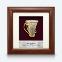 7" x 7" Frame with Gold Plated Pewter - Wakid Sabah